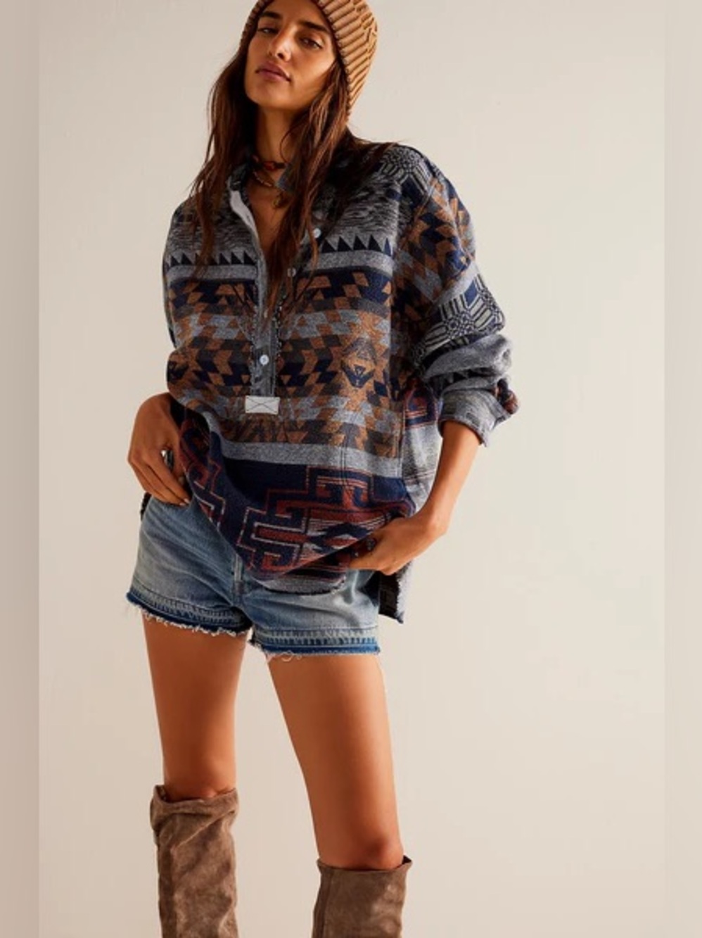 Free People | We the Free Women's Arizona Sky 100% Cotton Pullover Top XS